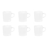 Lieferumfang: 6 Stück Arzberg 2100000014712 Cucina Espresso-Obertasse \'Cucina\', 90ml, Porzellan, weiß (6 Stück)