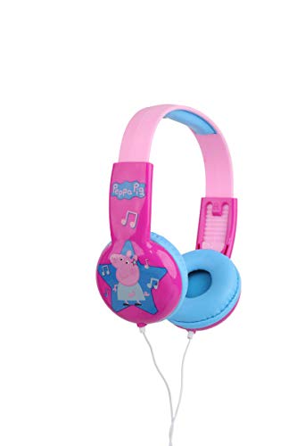 Peppa Pig Kids Safe Over The Ear Headphones Hp2-03708 | Kids Headphones, Volume Limiter For Developing Ears, 3.5Mm Stereo Jack, Recommended For Ages 3-9, By Sakar #TOP2