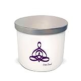 Lavender Vanilla Candle with 3 Wicks, Hand-Poured Aromatherapy Candle, Aesthetic Candles with Yoga S