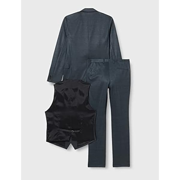 HUGO - Arti/Hesten231v1j, Traje para Hombre, Gris Oscuro, 46 EU