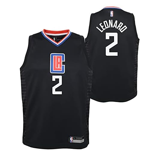 Outerstuff NBA Boys Youth (8-20) Kawhi Leonard Los Angeles Clippers Swingman Statement Jersey,Los Angeles Clippers, Medium (10-12)