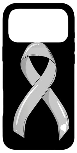 Brain Cancer Ribbon Survivor Fighter Chemo �O���[ �O���I�u���X�g�} �X�}�z�P�[�X iPhone 17 Pro Max �p
