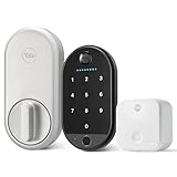 Yale Approach™ Lock Deadbolt, Silver Key-Free Smart Entry Door Lock with Wi-Fi Connected Touchscreen Keypad and Biometric Fingerprint Scanner for Code Entry and Remove Access, B-YRR110-F-WF1-N-BSP