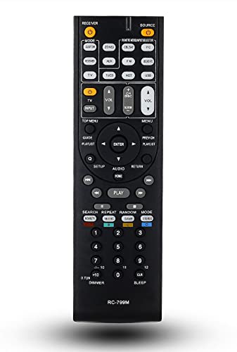 Replaced Remote Control for Onkyo TX-SR313 TX-SR577 TX-NR515 TX-NR616 HT-R391 HT-RC330 RC-837M RC-840M AV Receiver