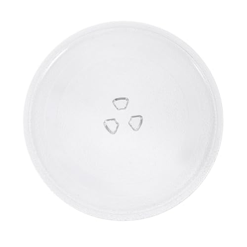 Toyvian Plato Giratorio de Vidrio para Microondas Bandeja Resistente de Grueso Accesorio Seguro para Horno con Base Y Adecuado para Repuesto de Microondas