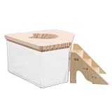 Sable de bain pour hamster – le design simple du récipient pour le bain de sable pour hamster est à la fois mignon et pratique, et peut être utilisé dans de nombreux contextes