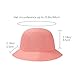 BASSDASH UPF50+ Fishing Bucket Hat for Men Women Lightweight Water Resistant Packable Outdoor Summer Sun Hats FH13 Peach Pink