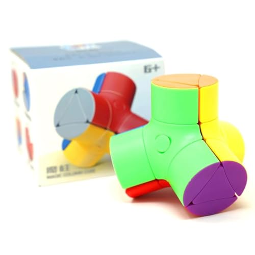 Image of SengSo Q-Platypus V1 Speed Cube | Unique Cylinder Tip Shape Mod Puzzle | Smooth Stickerless Mechanism, 80mm Compact 100g Brain Teaser Puzzle