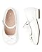 The Children's Place,girls,Toddler Bow Low Heel Shoes,and Toddler Dressy Low Heel Shoes,White,11 Toddler