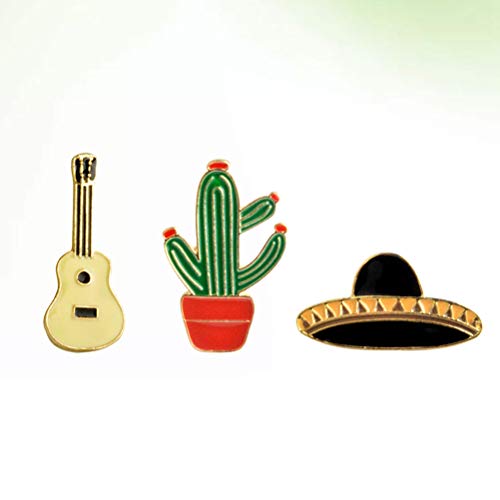 Amosfun 12 pz Messico Cactus Chitarra Cappello in