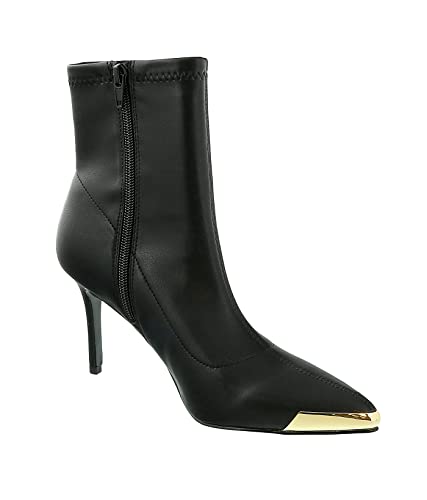 Versace Jeans Couture Black Side Zip Cap Toe Ankle Boot- for womens - Image 3