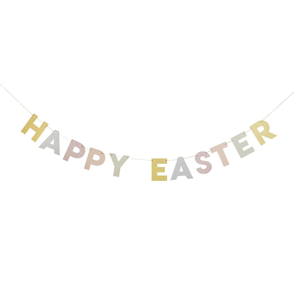 HootyballooHappy Easter Card Banner, 2 Meter Length