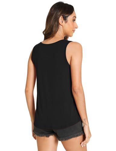 GYS Women Tank Tops Loose Fit Summer Basic Sleeveless Tops Bamboo Viscose Pajama Shirts2