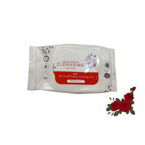 DARK ASTER Rose Facial Cleansing Wipes - Makeup Remover, Gentle & Refreshing, 25 Count, Soft on Skin, Travel Friendly | PACK OF 1-image-49