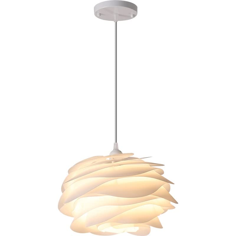 Lustre de plafond rose blanche 33x22cm style moderne