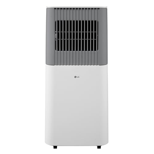 Image of LG 6,000 BTU SACC (10,000 BTU ASHRAE) Portable Air Conditioner, 115V, Cools 250 Sq.Ft. (10' x 25' Room Size), Quiet Operation, LCD Remote Control, and Window Installation Kit, White & Gray