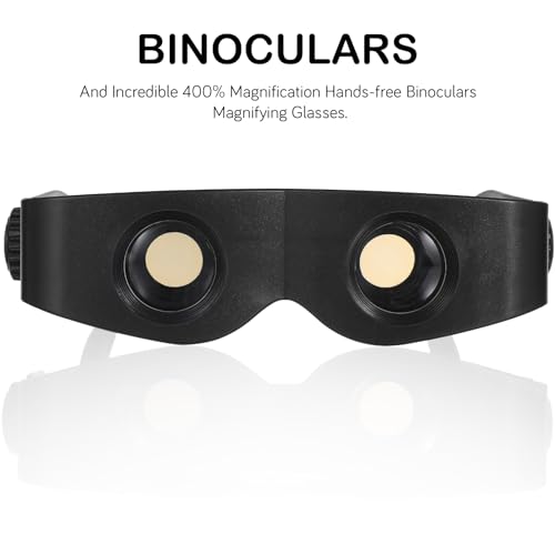 FOMIYES Vergrößerungsbrillen Lupenbrille 400% Vergrößerung Hände Frei Lupenbrille Zum Von Handwerklichen Naharbeiten Opernglas Vergrößerungsgläser