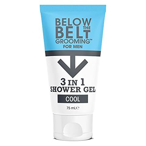Below The Belt Grooming, 3 in 1 Shower Gel, Cool Scent, Provides Thorough Cleansing for Balls, Body and Hair Cover