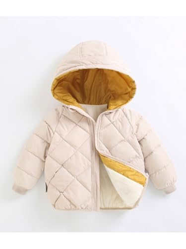 YiZYiF Kids Girls Boys Hooded Puffer Down Jackets Casual Winter Warm Zip Up Quilted Coat Outwear2