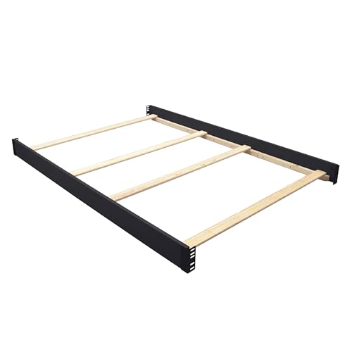 Image of Full-Size Conversion Kit Bed Rails for Sorelle Convertible Cribs - Solid Wood Rail - Toddler and Adult Bed Rail for Full-Size Beds - Essential Nursery & Baby Furniture (Model #221, Espresso)