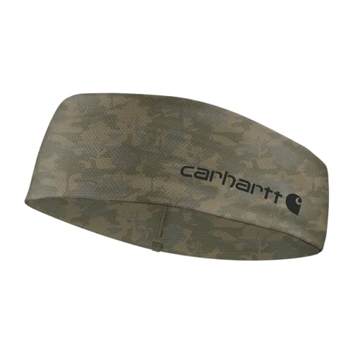 Carhartt Unisex-Adult Force UPF Lightweight Headband Tree Camo-Burnt Olive One Size