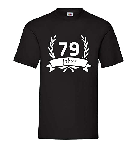 T-shirt 79 ans homme noir XXXL : enfin une coupe confortable qui ne serre pas