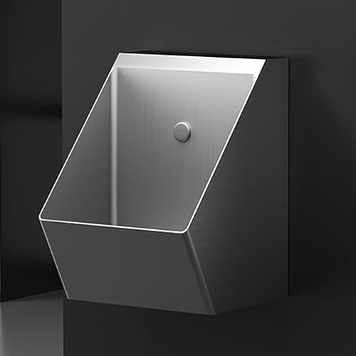Orinatoio in acciaio inox per bagno, scarico automatico verticale, facile da installare per casa, hotel, bar, aeroporto miniatura 1