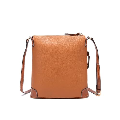 Fashion Women's Crossbody Bag Vintage Grain Texture Handbag Purse Satchel Leather Tote Bag4