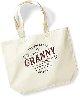 Design, Invent, Print! Granny Gift Bag Tote Shopping Bag Birthday Gift Present for Granny Keepsake Idea - Size: 47cm x 40cm x 12cm