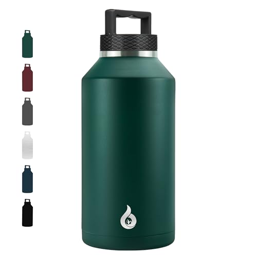 Image of BJPKPK 64oz Insulated Water Bottle, Stainless Steel Vacuum Jug with Handle