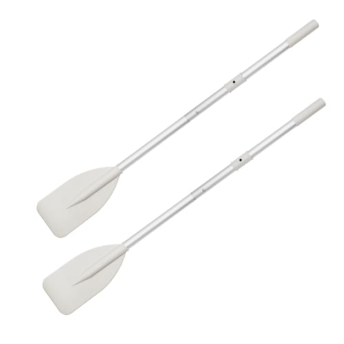 OMENI 2Pcs Dinghy Oars Kayak Paddle Boat Paddle Boat Oars Oars for Row Boat Rod Water Sports Paddle Grey Aluminium Alloy Oars Canoe Kayak for Inflatable Boat Canoe Water Marine Sports Rowing