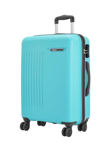 Image of Safari Xylo 8 Wheels Large 81cm Trolley Bag Hard Case Polypropylene 360 Degree Wheeling System Luggage,Recessed Lock, Trolley Bags for Travel, Suitcase for Travel, Cyan
