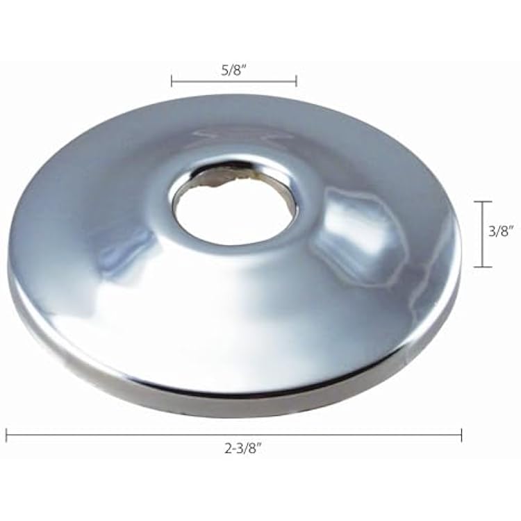 Westbrass R128-2-62 1/2 Sure Grip Low Pattern Flange for Copper Pipe (5/8 OD), Matte Black (2-Pack)