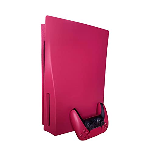 Disc Edition Face Plates Cover Skins Shell Panels For Ps5 Console, Playstation 5 Accessories Faceplate Protective Shell Replacement Plate Dustproof Anti-Scratch (Disc Cosmic Red) #TOP2