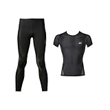 [シーダブリューエックス/ワコール] メンズスポーツタイツ ジェネレーターモデル 【下半身フルサポート】 吸汗速乾 LBサイズまで対応 大きいサイズ HZO639 BL M 機能性トップス 【MEN】 コンプレッションウェア 【JYURYU TOP】 メッシュ 半袖 肩が動かしやすくなる ゴルフ 球技 マラソン JAO395 メンズ BL M