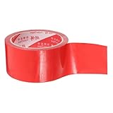 Luxshiny 1 Rolle Extra Starkes Rotes Gewebeklebeband für Teppichverlegung Hohe Haftkraft Wasserfest Entfernt Rückstandsfrei Einfach zu Handhaben Vielseitig Einsetzbar