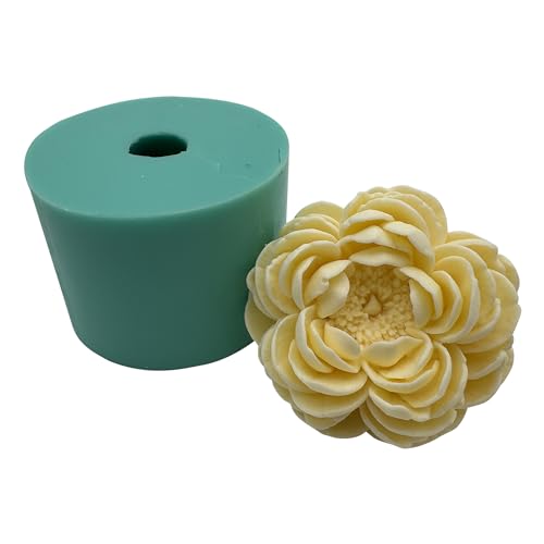 3D Peony Resin Crystal Epoxy Silicone Mold, Aroma Plaster Flower Diffuser Stone Molds, DIY Polymer Clay Ceramic Home Decorations Craft Silicone Mould, Chocolate Mousse Cake Moulds