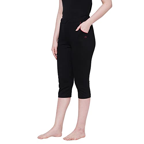 Image of Sweet Dreams Women Solid Cotton Rich Sleepwear /Loungewear Capris