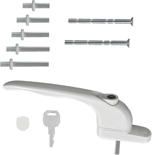 Blunivia Universal Multi-Spindle uPVC Window Handle - Durable Replacement with Secure Locking Mechanism for Enhanced Home Security