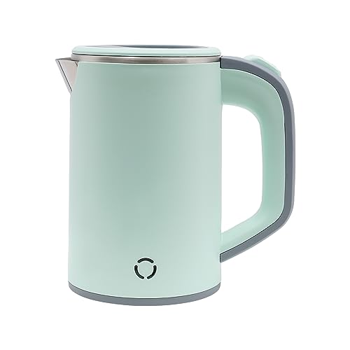 QuatoLuilo Hervidor de agua compacto de 600 W, acero inoxidable sin BPA