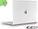 Price comparison product image UESWILL Smooth Touch Matte Hard Shell Case Cover for 12 inch MacBook with Retina Display (Model: A1534) + Microfibre Cleaning Cloth, Clear