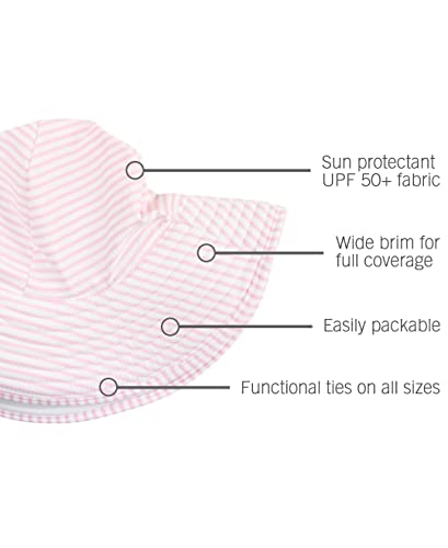 Image of RuffleButts Baby /Toddler Girls UPF 50+ Sun Protective Wide Brim Swimwear Sun Hat