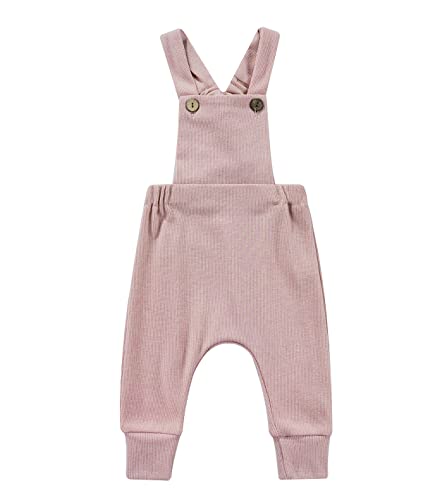 ZAXARRA Unisex Newborn Baby Clothes Boy Girl Overalls Cotton Romper Spring Summer Outifits (0-3 Months, Pink)
