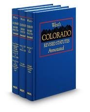Hardcover West's Colorado Revised Statutes Annotated 2016 Title 16-10 to end Book