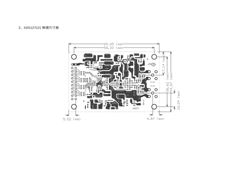 Placa ADS127L01 para medición industrial con módulo ADC de 512Ksps 5