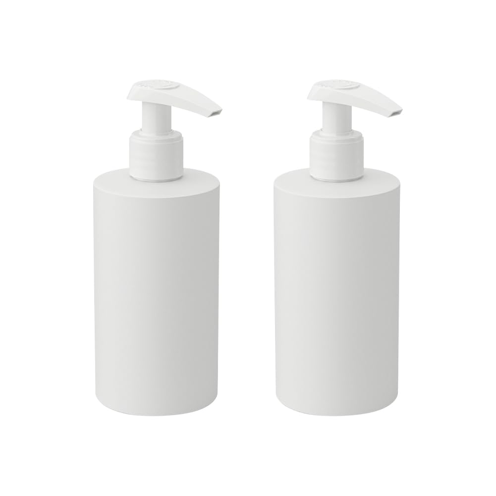 FSSTUD 2 Pcs 200ml Empty Plastic Shampoo Pump Bottles Refillable Hand Soap Dispensers Kitchen Dish Soap Dispensers Bathroom Shower Gel Containers for Liquid Toiletries