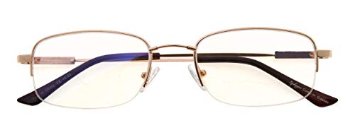Image of CessBlu Computer Glasses Men Bendable Titanium Reading Eyeglasses Blue Light Filter