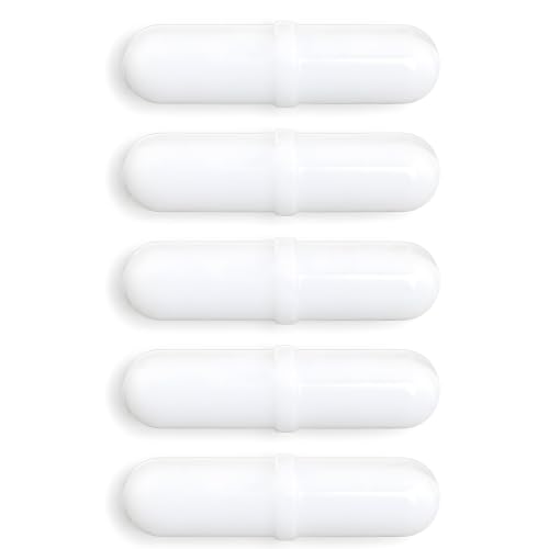 Image of Satmarhz 5 Pcs PTFE Magnetic Stirrer Bar, 8x30mm B30 Magnetic Beads