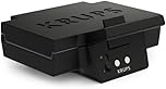 KRUPS FDK461 Sandwichmaker – Dreiecks-Sandwichtoasts, Keramik-Antihaftplatten, 850W, extra tiefe Form für leckere Gourmet-Sandwiches, schnelles Erhitzen, platzsparend, schwarz