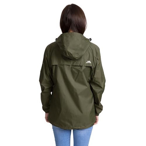 Trespass Damen Regenjacke Kompakt Zusammenrollbare Qikpac, Moss, S, FAJKRAM30018_MS1S